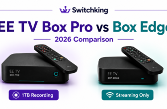 EE TV Box Pro vs Box Edge 2026 comparison showing Box Pro with 1TB recording and Box Edge for streaming